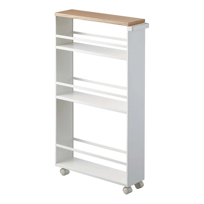 Schlanker Aufbewahrungswagen Stahl 47,5x13x80,5 cm Hält 12 kg