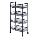 Rollbarer Organizer- und Ablagewagen mit 4 Etagen, 44,2 x 26 x 84,5 cm