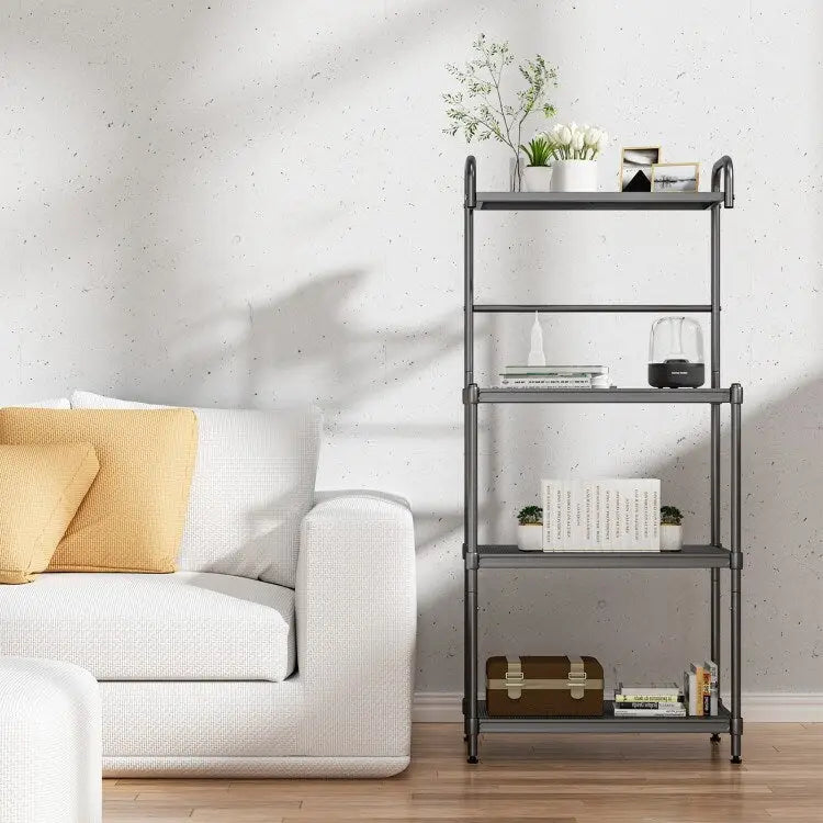 4-stöckiges Küchenregal – Bäckerregal-Organizer 59,7 x 34,3 x 135,9 cm
